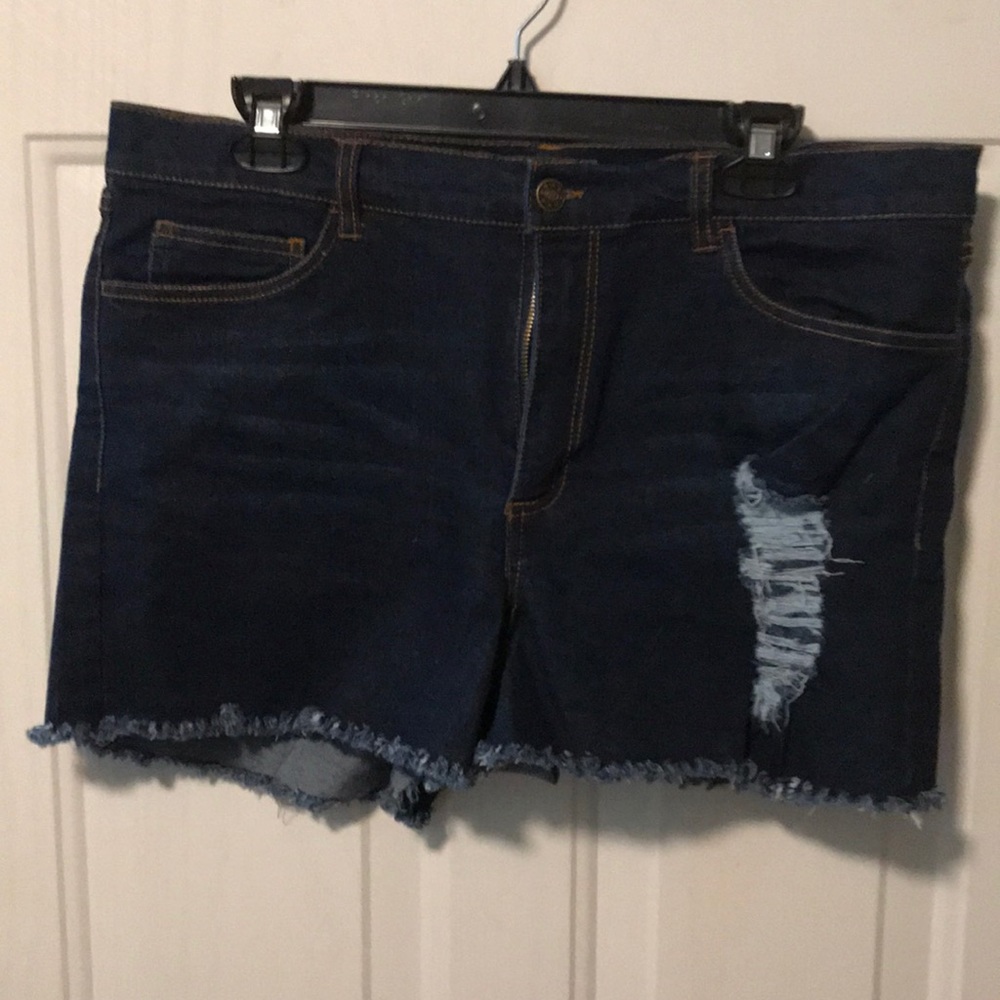 Denim shorts size 14 runs small